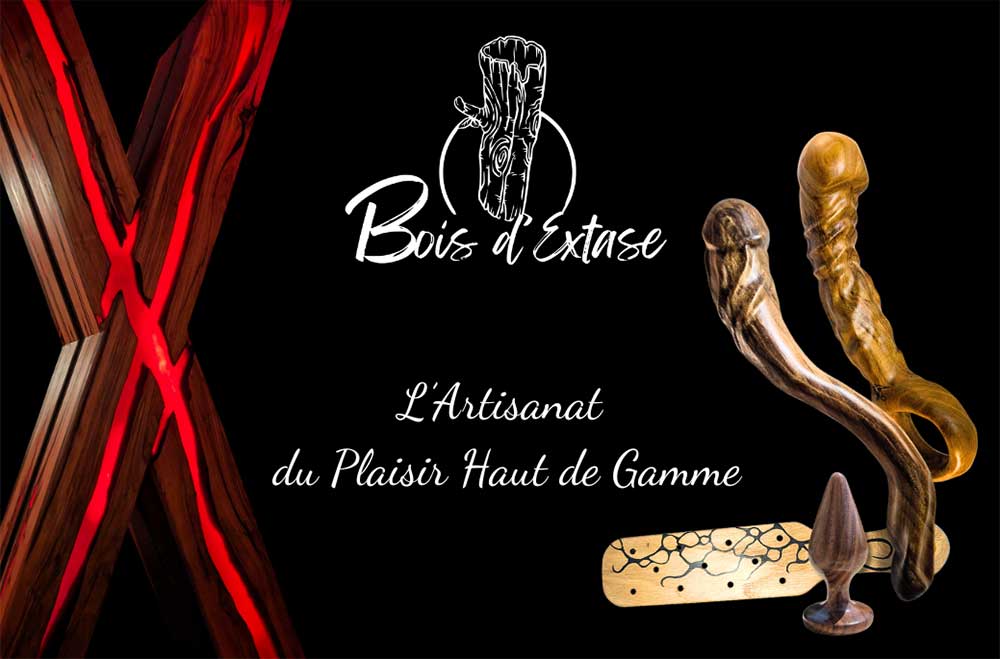 Bois d'Extase, sextoys en bois artisanal haut de gamme et croix de st andré BDSM