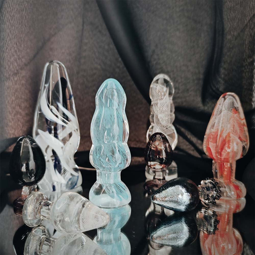 Sextoys en verre, plug anal et gode en verre par Mercuriale Glass, fabriqués en France